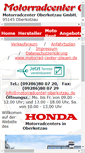 Mobile Screenshot of motorradcenter-oberkotzau.de