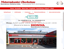 Tablet Screenshot of motorradcenter-oberkotzau.de